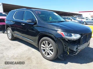 2018 Chevrolet Traverse High Country z VIN 1GNEVKKW9JJ153967, wystawiony jako IAAI lot #42236825 z przebiegiem 73 709 mil mil oraz . Historia ofert i sprzedaży dostępna na DreamBid. Obrazek 1.