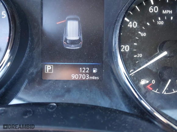 2018 Nissan Rogue S with VIN JN8AT2MV9JW309546, listed as a IAAI auction lot 41600506 with 90,703 mi miles. Bid and sale history available at carsss.com. Image 15.