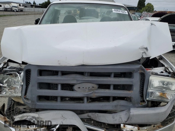 2005 Ford F-250 XL with VIN 1FTNF20595EB89821, listed as a Copart auction lot 60841825 with 133,523 mi miles and Salvage title. Bid and sale history available at DreamBid. Image 11.