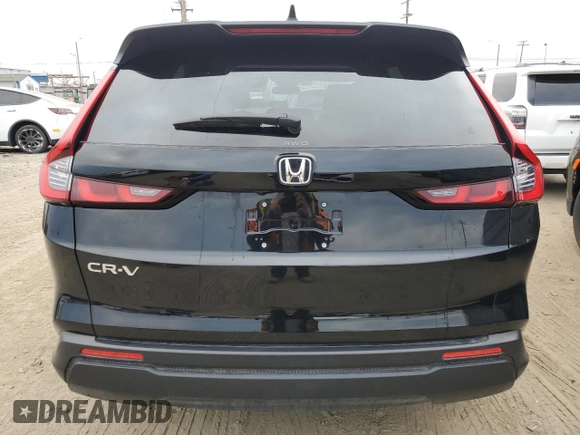 2025 Honda CR-V EX with VIN 2HKRS4H43SH411186, listed as a Copart auction lot 53816295 with 9,172 mi miles and Salvage Title. Bid and sale history available at DreamBid. Image 6.
