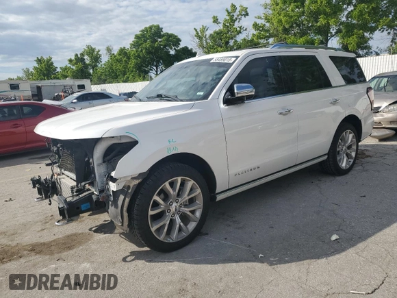 2019 Ford Expedition Platinum with VIN 1FMJU1MT6KEA23724, listed as a Copart auction lot 58489015 with 104,539 mi miles and Salvage title. Bid and sale history available at DreamBid. Image 1.