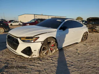 2021 Audi RS 7 z VIN WUAPCBF29MN900742, wystawiony jako Copart lot #83706664 z przebiegiem 48 227 mil mil oraz Szkody całkowita. Historia ofert i sprzedaży dostępna na DreamBid. Obrazek 1.
