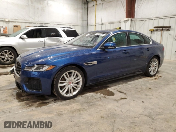 2021 Jaguar XF R-Dynamic SE with VIN SAJBL4GX4MCY89305, listed as a Copart auction lot 79255154 with 21,180 mi miles and Salvage Title. Bid and sale history available at carsss.com. Image 1.