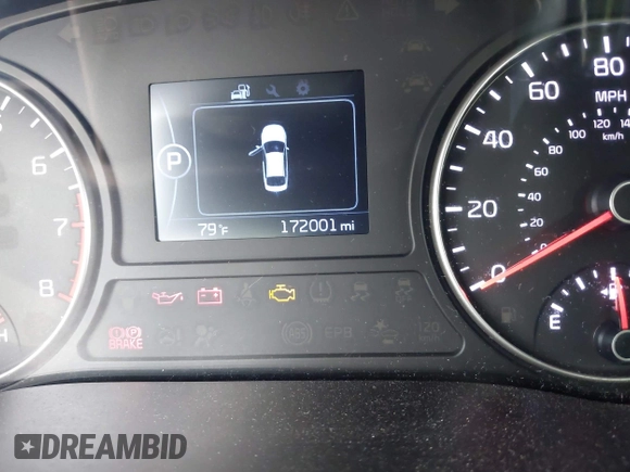 2016 Kia Optima LX with VIN 5XXGT4L36GG018482, listed as a IAAI auction lot 42618862 with 172,001 mi miles and . Bid and sale history available at DreamBid. Image 7.
