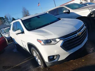 2018 Chevrolet Traverse LT Cloth with VIN 1GNERGKW0JJ116453, listed as a IAAI auction lot 41164082 with 147,152 mi miles. Bid and sale history available at carsss.com. Image 1.
