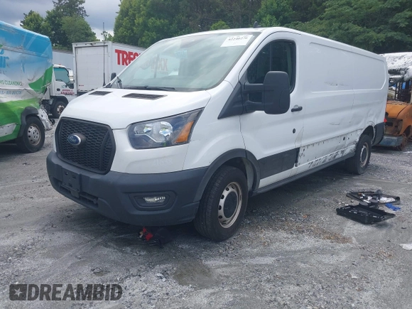2021 Ford Transit Cargo with VIN 1FTBR1Y83MKA76305, listed as a IAAI auction lot 42240276 with 75,256 mi miles and . Bid and sale history available at DreamBid. Image 2.