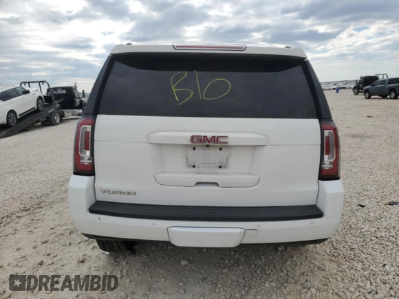 2017 GMC Yukon SLT with VIN 1GKS1BKCXHR268977, listed as a Copart auction lot 70620484 with 0 mi miles and Salvage Title. Bid and sale history available at carsss.com. Image 6.