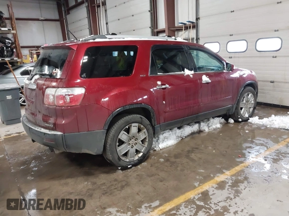2010 GMC Acadia SLT2 with VIN 1GKLVNED0AJ206653, listed as a IAAI auction lot 40988805 with 196,888 mi miles and . Bid and sale history available at DreamBid. Image 4.