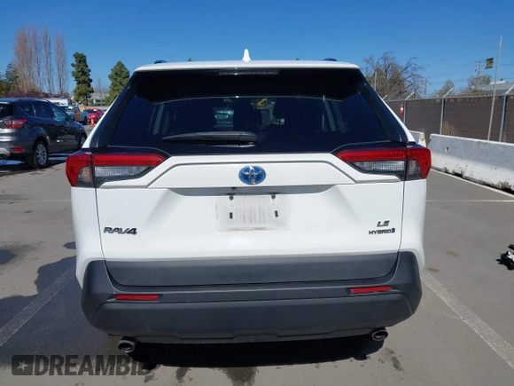 2021 Toyota RAV4 Hybrid LE with VIN 4T3M6RFV7MU027172, listed as a IAAI auction lot 41829723 with 262,619 mi miles. Bid and sale history available at carsss.com. Image 17.
