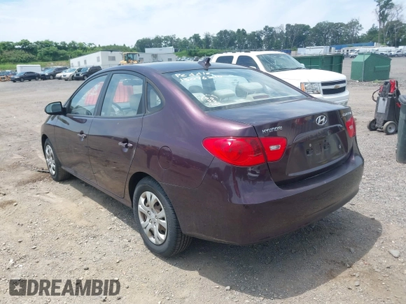 2009 Hyundai Elantra GLS with VIN KMHDU46D09U788822, listed as a IAAI auction lot 42632021 with 122,740 mi miles and . Bid and sale history available at DreamBid. Image 3.