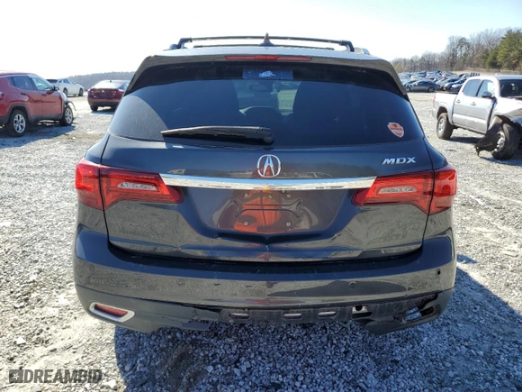 2015 Acura MDX Advance/Entertainment Pkg with VIN 5FRYD3H81FB002285, listed as a Copart auction lot 43012305 with 111,721 mi miles and Salvage Title. Bid and sale history available at carsss.com. Image 6.