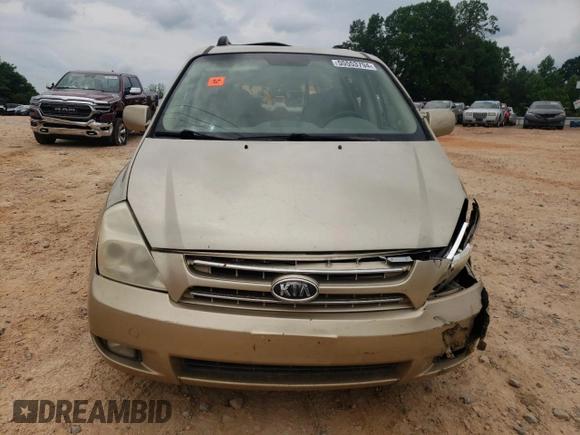 2008 Kia Sedona EX with VIN KNDMB233286203686, listed as a Copart auction lot 55553794 with 0 mi miles and Salvage Title. Bid and sale history available at carsss.com. Image 5.