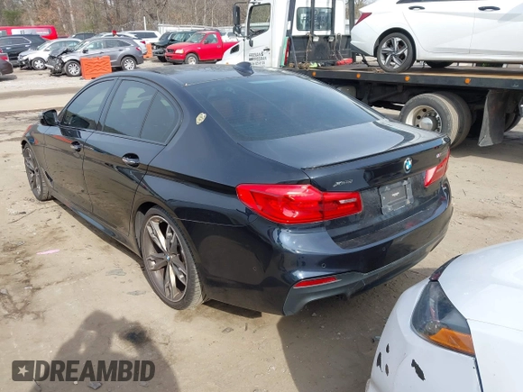 2018 BMW 5 Series M550i xDrive with VIN WBAJB9C50JB036400, listed as a IAAI auction lot 41464278 with 139,079 mi miles and . Bid and sale history available at DreamBid. Image 3.