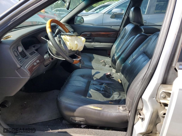 2003 Mercury Grand Marquis LS Premium with VIN 2MEFM75W03X650715, listed as a Copart auction lot 67927484 with 266,869 mi miles and Salvage Title. Bid and sale history available at carsss.com. Image 7.