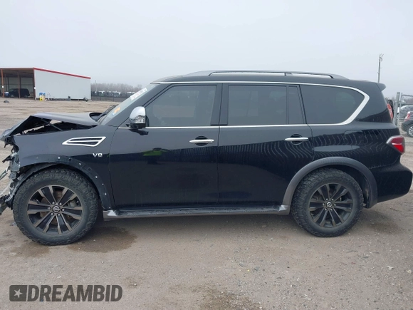 2018 Nissan Armada Platinum with VIN JN8AY2NF8J9333263, listed as a IAAI auction lot 41486915 with 126,536 mi miles. Bid and sale history available at carsss.com. Image 15.