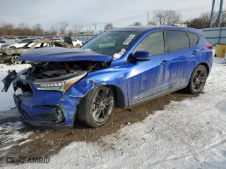 2020 Acura RDX w/A-Spec Pkg with VIN 5J8TC2H69LL037397, listed as a Copart auction lot 45200385 with 54,390 mi miles and Salvage Title. Bid and sale history available at carsss.com. Image 1.