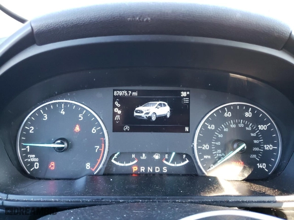 2020 Ford EcoSport Titanium with VIN MAJ6S3KL1LC359072, listed as a Copart auction lot 46504745 with 87,975 mi miles and Salvage Title. Bid and sale history available at carsss.com. Image 9.