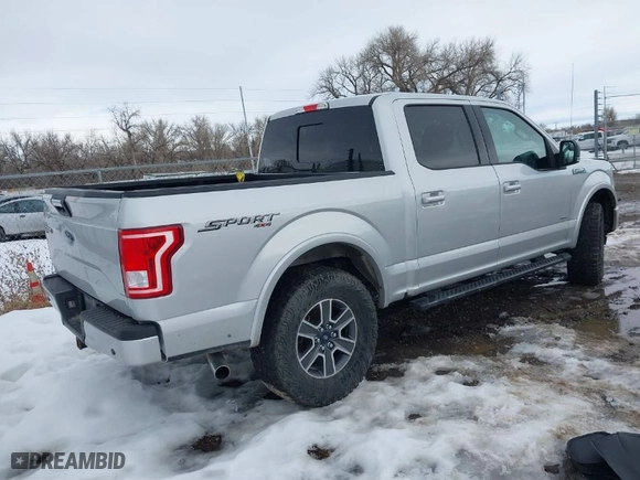 2017 Ford F-150 XL with VIN 1FTEW1EG3HKD18064, listed as a IAAI auction lot 41635283 with 193,147 mi miles. Bid and sale history available at carsss.com. Image 4.
