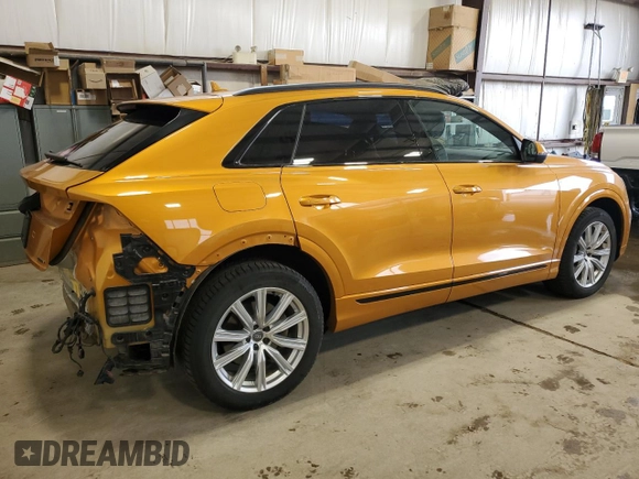 2019 Audi Q8 Prestige with VIN WA1FVAF12KD026669, listed as a Copart auction lot 59744465 with 174,540 mi miles and Salvage title. Bid and sale history available at DreamBid. Image 3.
