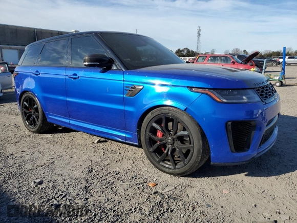 2019 Land Rover Range Rover Sport SVR with VIN SALWZ2SE9KA872333, listed as a Copart auction lot 42719595 with 28,087 mi miles and Clean Title. Bid and sale history available at DreamBid. Image 4.