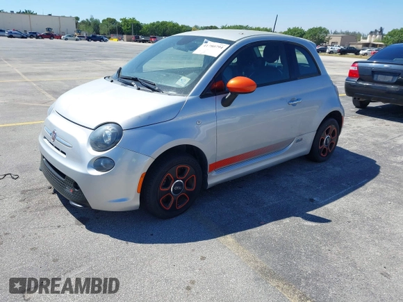 2014 FIAT 500e with VIN 3C3CFFGE7ET245232, listed as a IAAI auction lot 41780794 with 46,778 mi miles. Bid and sale history available at carsss.com. Image 2.