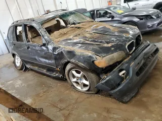 2001 BMW X5 3.0i with VIN WBAFA53501LP20049, listed as a Copart auction lot 76722354 with 0 mi miles and Non Repairable. Bid and sale history available at carsss.com. Image 4.