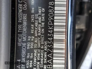 2004 BMW 3 Series 325i с VIN WBAAZ33434KP90878, выставлен на аукционе Copart как лот 58998695 с пробегом 87 473 миль миль и Списание • Salvage title. История ставок и продаж доступна на DreamBid. Изображение 12.