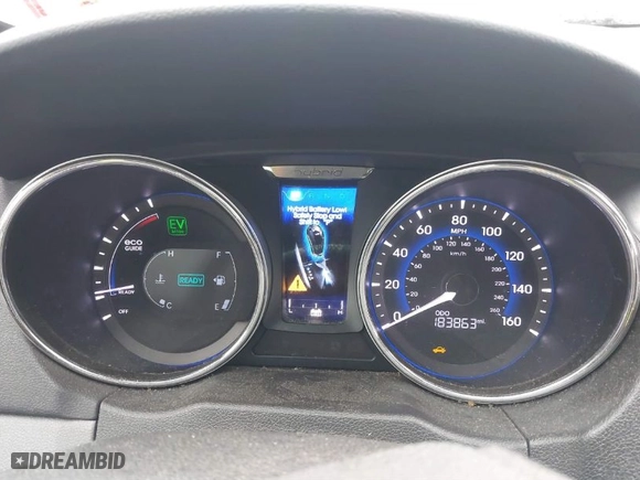 2013 Hyundai Sonata Hybrid Limited with VIN KMHEC4A4XDA050373, listed as a IAAI auction lot 41846776 with 183,863 mi miles. Bid and sale history available at carsss.com. Image 7.