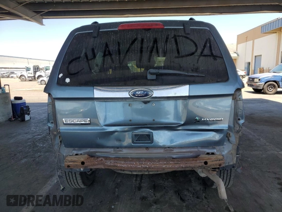 2010 Ford Escape Hybrid with VIN 1FMCU4K32AKB06645, listed as a Copart auction lot 63124055 with 162,646 mi miles and Salvage title. Bid and sale history available at DreamBid. Image 6.