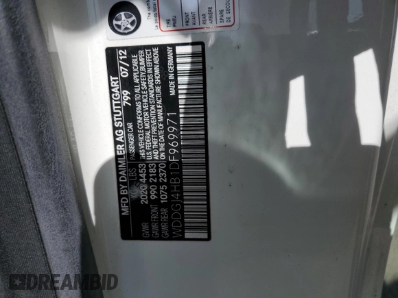 2013 Mercedes-Benz C 250 with VIN WDDGJ4HB1DF969971, listed as a Copart auction lot 54003775 with 86,383 mi miles and Salvage Title. Bid and sale history available at DreamBid. Image 12.
