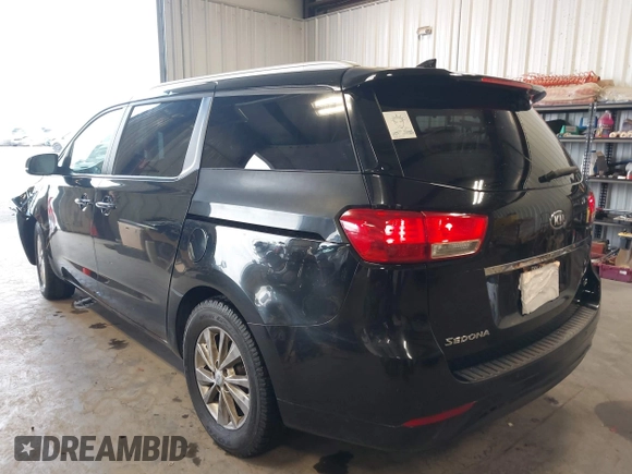 2016 Kia Sedona LX with VIN KNDMB5C14G6191796, listed as a IAAI auction lot 42130638 with 141,099 mi miles and . Bid and sale history available at DreamBid. Image 3.