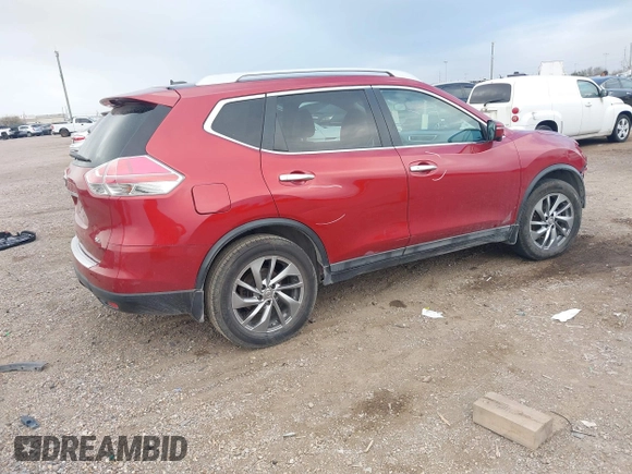 2015 Nissan Rogue SL with VIN 5N1AT2MT0FC866375, listed as a IAAI auction lot 41236983 with 125,074 mi miles. Bid and sale history available at carsss.com. Image 4.