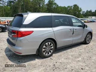 2023 Honda Odyssey EX-L z VIN 5FNRL6H6XPB064259, wystawiony jako Copart lot #58986395 z przebiegiem 22 137 mil mil oraz Szkoda całkowita • Salvage title. Historia ofert i sprzedaży dostępna na DreamBid. Obrazek 3.