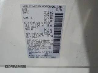 2015 Infiniti QX60 with VIN 5N1AL0MN5FC505729, listed as a Copart auction lot 62725784 with 147,787 mi miles and Salvage Title. Bid and sale history available at DreamBid. Image 13.
