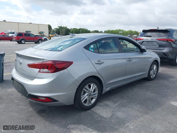 2020 Hyundai Elantra Value Edition with VIN 5NPD84LF4LH605227, listed as a IAAI auction lot 41536543 with 54,519 mi miles. Bid and sale history available at carsss.com. Image 4.