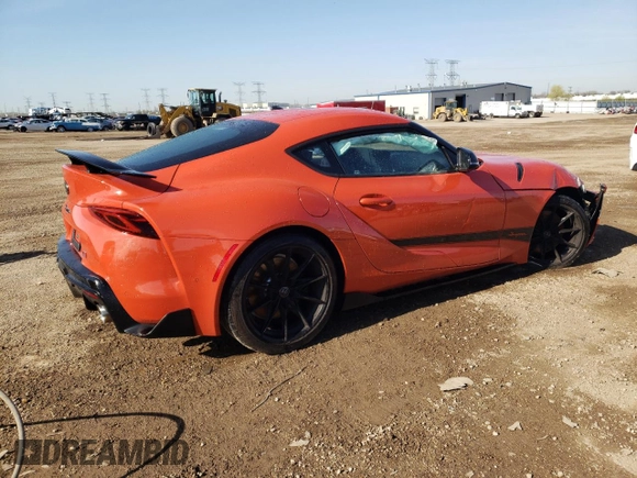 2024 Toyota Supra 3.0 with VIN WZ1DB0G07RW062721, listed as a Copart auction lot 54124865 with 2,445 mi miles and Salvage title. Bid and sale history available at DreamBid. Image 3.