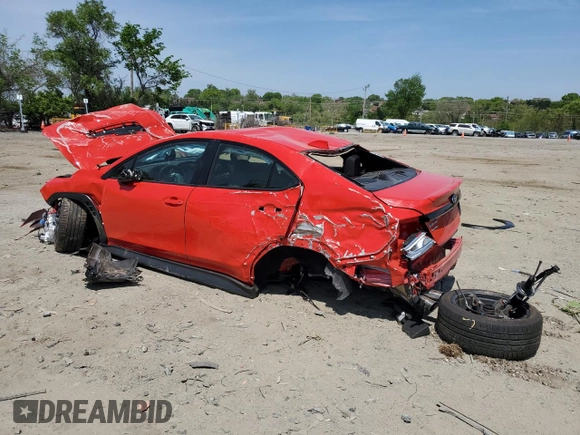 2024 Subaru WRX Premium with VIN JF1VBAH60R9805879, listed as a Copart auction lot 54992275 with 6,856 mi miles and Salvage title. Bid and sale history available at DreamBid. Image 2.