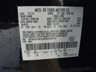 2014 Ford Edge Limited with VIN 2FMDK4KC8EBA38314, listed as a IAAI auction lot 42033850 with 132,756 mi miles. Bid and sale history available at carsss.com. Image 9.