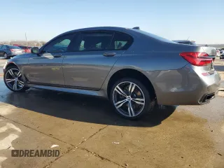 2019 BMW 7 Series 750i with VIN WBA7F0C59KGM25051, listed as a Copart auction lot 87285534 with Not Provided miles and Salvage Title. Bid and sale history available at DreamBid. Image 2.
