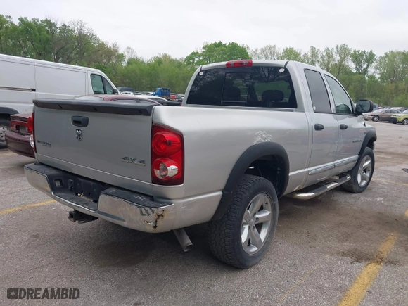 2007 Dodge Ram 1500 SLT with VIN 1D7HU18257S248025, listed as a IAAI auction lot 42076731 with 134,958 mi miles. Bid and sale history available at carsss.com. Image 4.