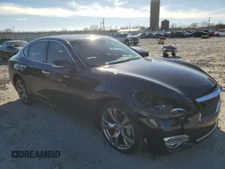2015 Infiniti Q70 with VIN JN1BY1AR3FM562841, listed as a Copart auction lot 88765475 with 204,039 mi miles and Salvage title. Bid and sale history available at DreamBid. Image 4.