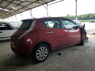 2015 Nissan LEAF SV with VIN 1N4AZ0CP0FC314196, listed as a Copart auction lot 63726803 with 78,416 mi miles. Bid and sale history available at carsss.com. Image 3.