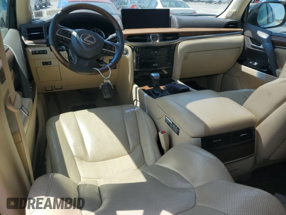 2017 Lexus LX 570 with VIN JTJHY7AX6H4230935, listed as a Copart auction lot 66151045 with 121,655 mi miles and Clean title. Bid and sale history available at DreamBid. Image 8.