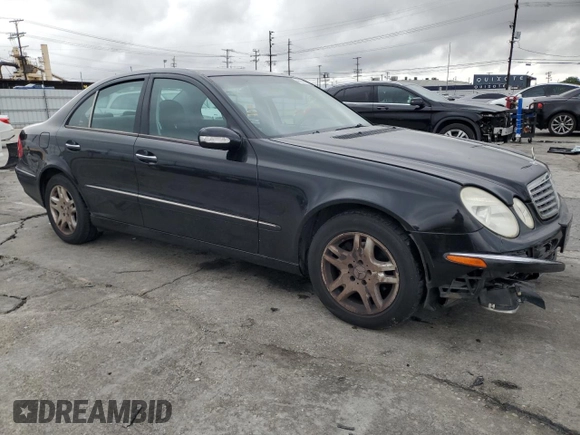 2003 Mercedes-Benz E-Class 3.2L with VIN WDBUF65J03A313146, listed as a Copart auction lot 48976185 with 258,237 mi miles and Salvage Title. Bid and sale history available at carsss.com. Image 4.