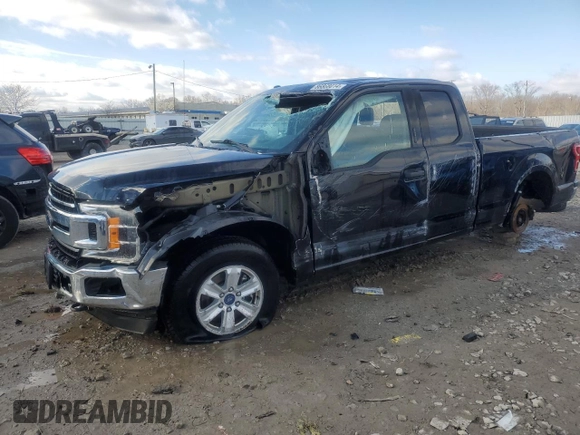 2018 Ford F-150 XL with VIN 1FTEX1EB6JFB13077, listed as a Copart auction lot 86868014 with 95,954 mi miles and Salvage Title. Bid and sale history available at carsss.com. Image 1.