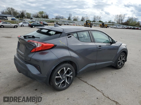 2018 Toyota C-HR XLE with VIN NMTKHMBX4JR044017, listed as a Copart auction lot 51096145 with 77,397 mi miles and Salvage Title. Bid and sale history available at DreamBid. Image 3.