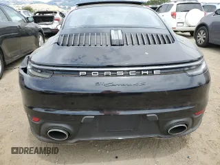 2024 Porsche 911 Carrera S with VIN WP0AB2A92RS218949, listed as a Copart auction lot 57306844 with 1,296 mi miles and Salvage Title. Bid and sale history available at carsss.com. Image 6.
