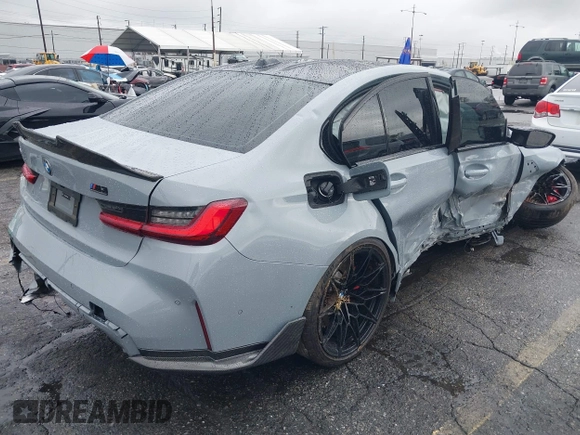 2024 BMW M3 Competition xDrive z VIN WBS43AY03RFT56948, wystawiony jako IAAI lot #42185175 z przebiegiem Nie podano mil oraz . Historia ofert i sprzedaży dostępna na DreamBid. Obrazek 4.