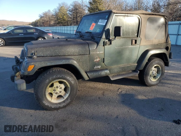 2002 Jeep Wrangler Sahara with VIN 1J4FA59S12P757177, listed as a Copart auction lot 42808925 with 71,049 mi miles and Clean title. Bid and sale history available at DreamBid. Image 1.