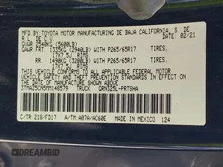 2021 Toyota Tacoma SR5 с VIN 3TMAZ5CN5MM148579, выставлен на аукционе IAAI как лот 42827117 с пробегом Не указан миль и . История ставок и продаж доступна на DreamBid. Изображение 9.